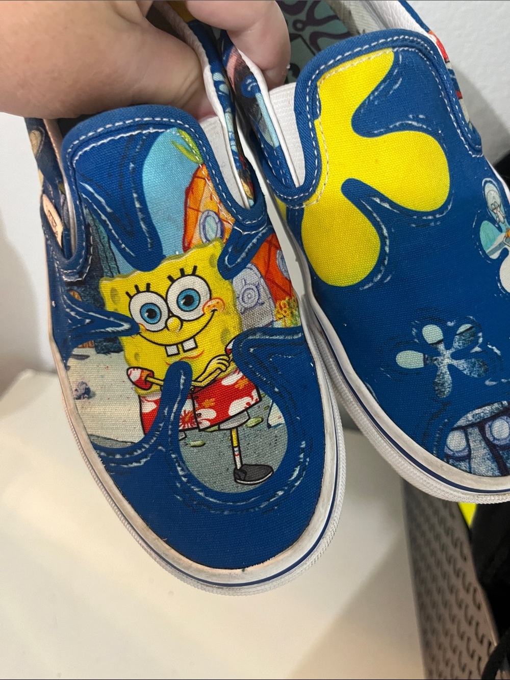 Vans SpongeBob SquarePants Slip on Shoes Mens 3.5 Women’s 5 - Picture 9 of 12